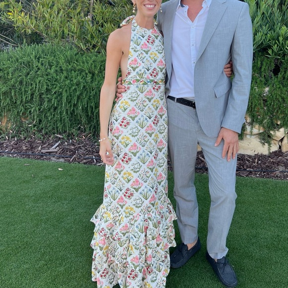 Agua by Agua Bendita Magnolia Linen Halter Dress - XS/Size 0/2 - Picture 1 of 2